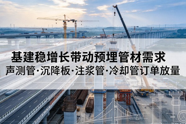 宁武基建稳增长带动预埋监测管材需求,声测管、沉降板、注浆管订单持续放量
