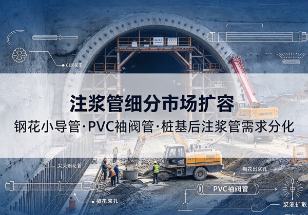 宁武注浆管细分市场扩容，隧道钢花小导管、PVC 袖阀管、桩基后注浆管需求分化
